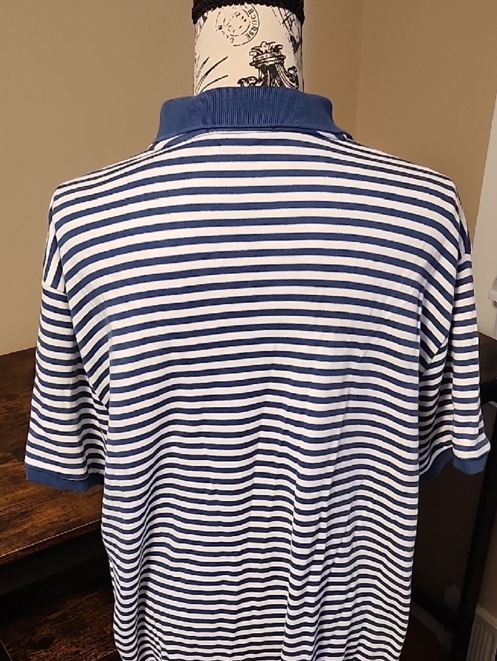 Ralph Lauren Blue & White Striped Polo - Picture 5 of 7